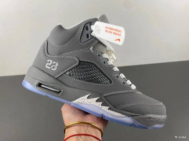 Rep TBK Grey Wolf Jordan Retro 5 Air 136027-005 0728